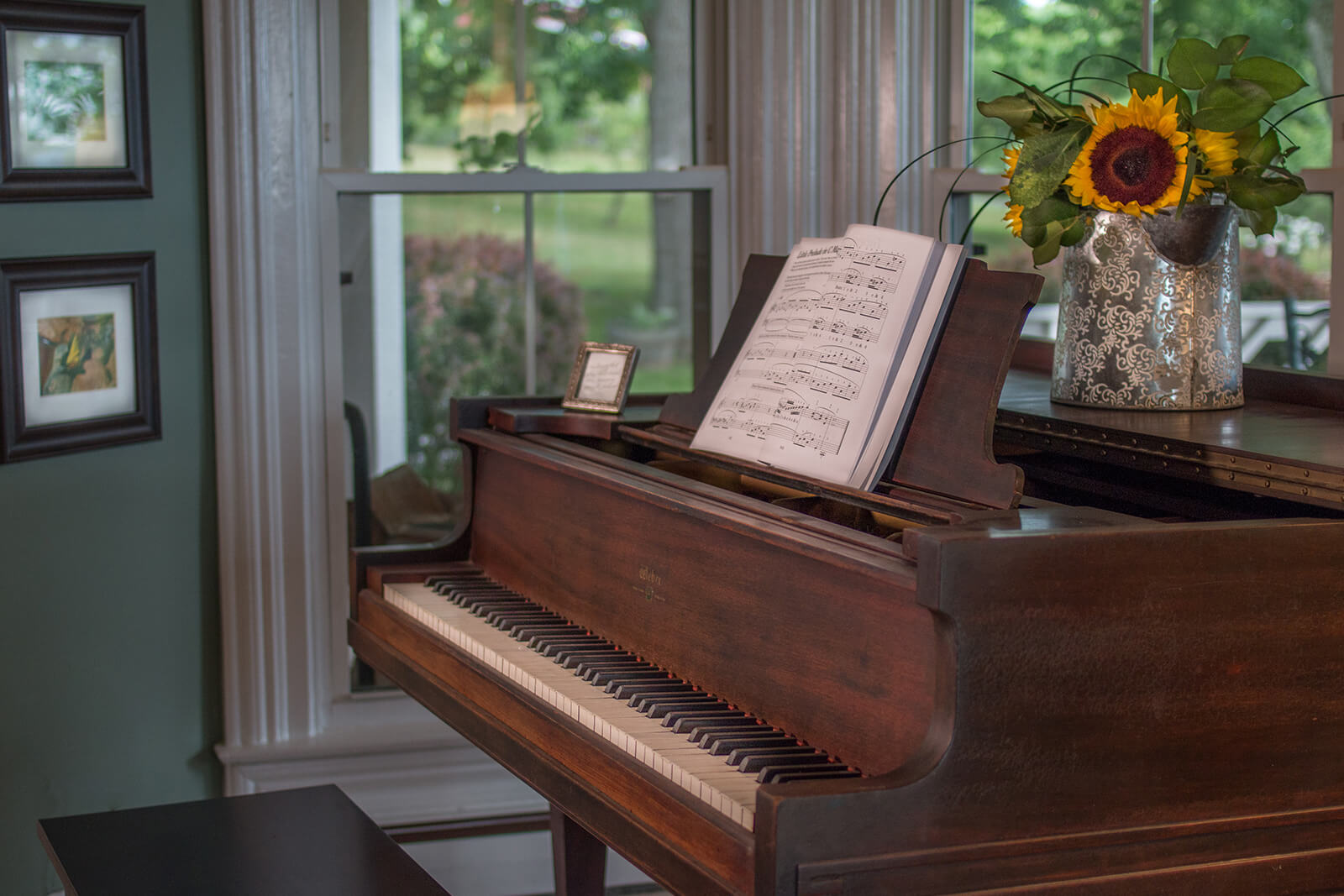 Piano, Magnolia Place Bed & Breakfast, Finger Lakes, NY